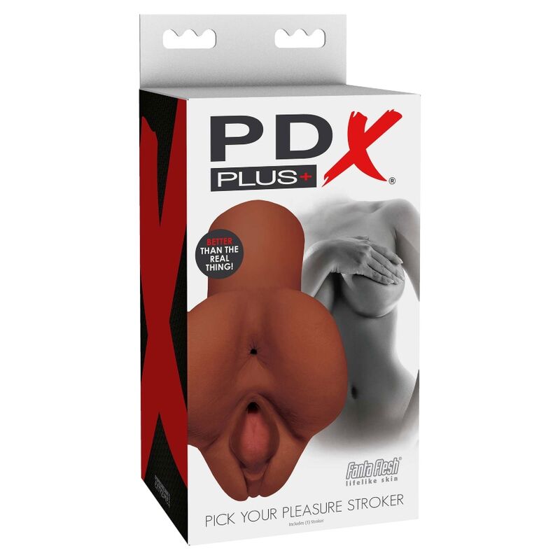 PDX PLUS + ESCOLHA SEU PLEASURE STROKER - MARROM - Image 4