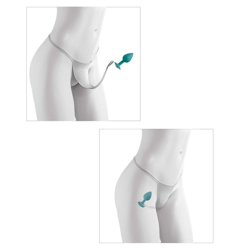 HOOK UP PANTIES - CROTCHLESS SECRET GEM WHITE BOW - Image 6