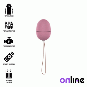 ONLINE- OVO VIBRANTE COM CONTROLE REMOTO S ROSA