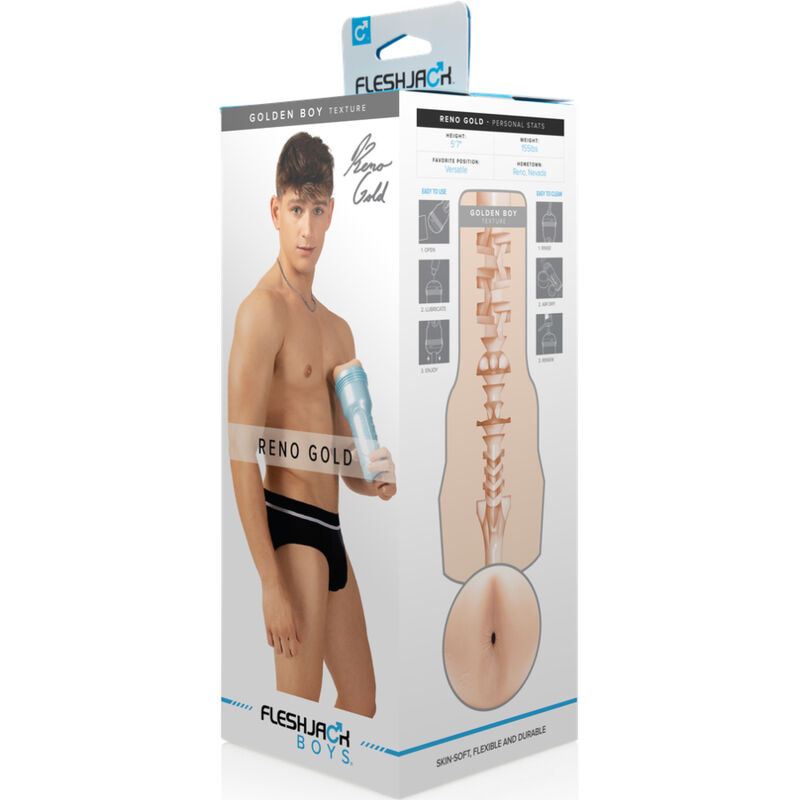 FLESHJACK MASTURBADOR RENO GOLD GOLDEN BOY BUTT - Image 4
