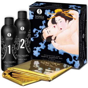 SHUNGA GEL DE MASSAGEM ERÓTICA ORIENTAL BODY SLIDE FRUTAS EXOTICA