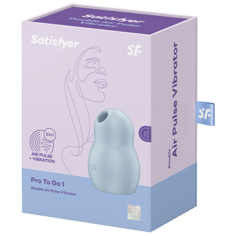 SATISFYER PRO TO GO 1 ESTIMULADOR DE PULSO DE AR DUPLO E VIBRADOR - - Image 12