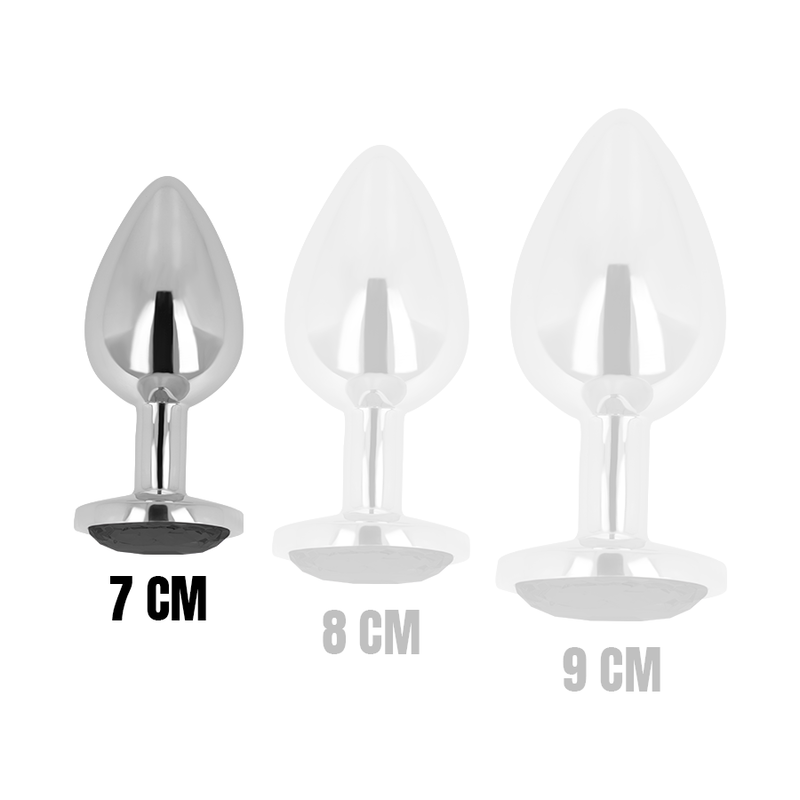 OHMAMA - PLUG ANAL COM CRISTAL PRETO 7 CM - Image 4