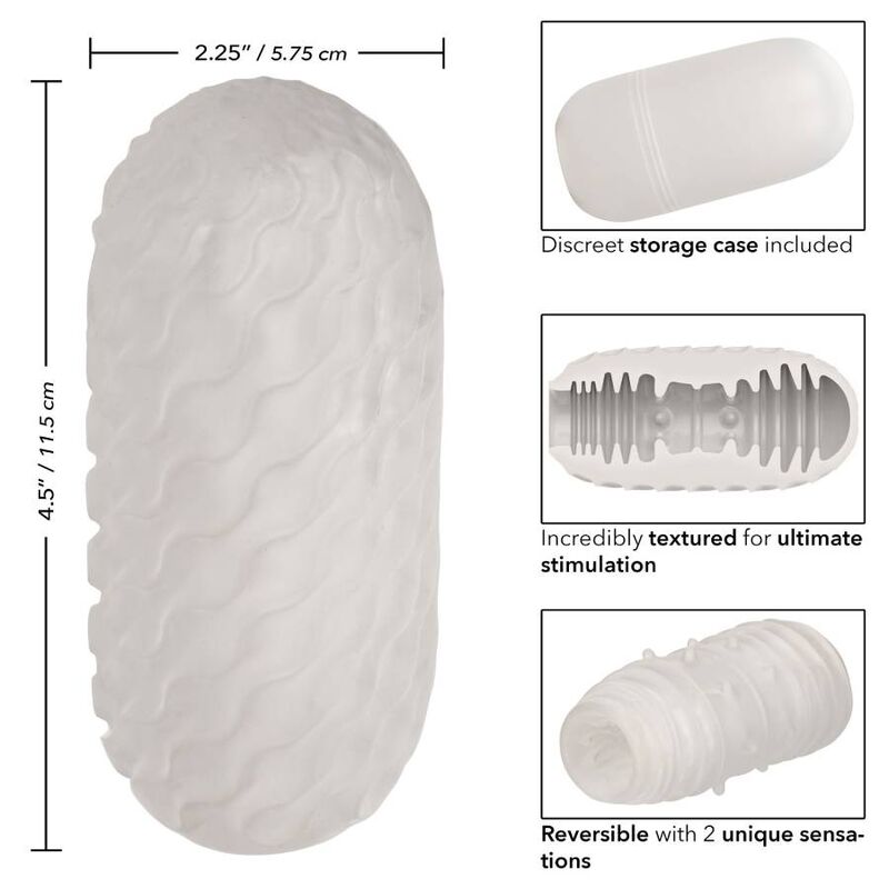 CALIFÓRNIA EXOTICS REVERSIBLE RIBBED STROKER - Image 2