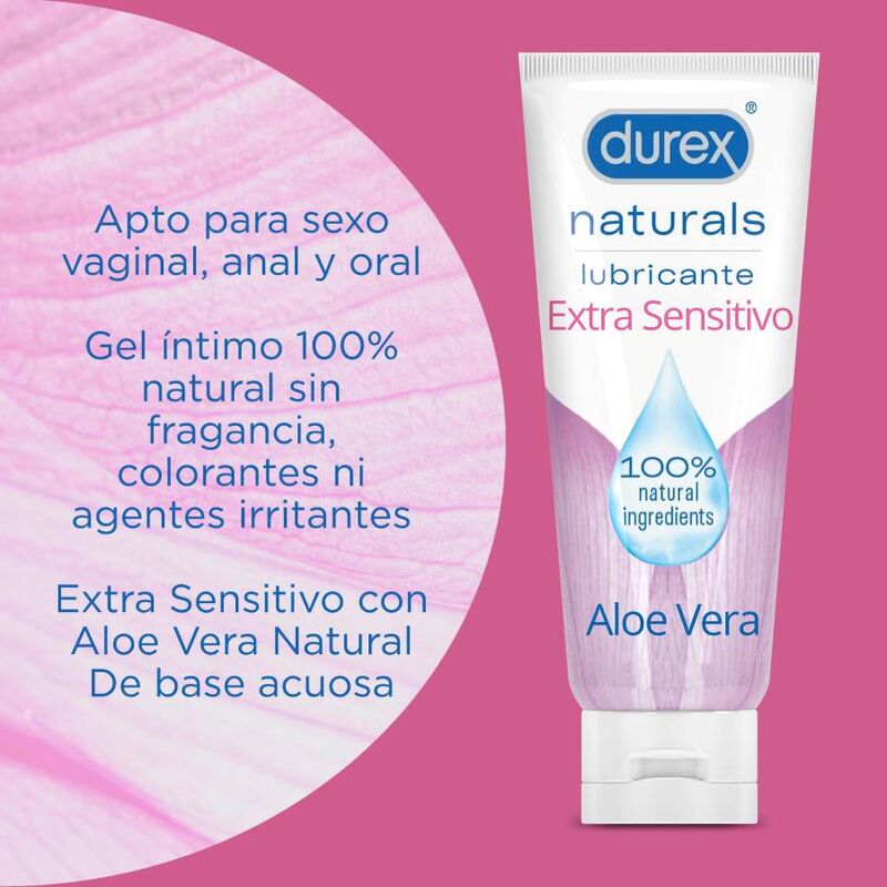 DUREX - LUBRIFICANTE NATURALS EXTRA SENSÍVEL 100 ML - Image 3