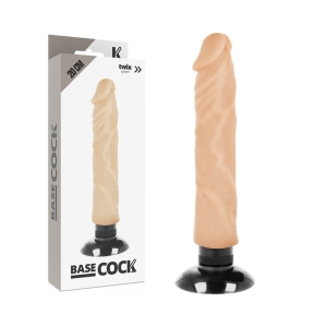 BASECOCK - VIBRADOR REALÍSTICO 2-1 20 CM