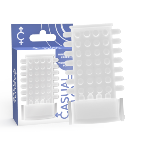 CASUAL LOVE- TAMPA DO PÊNIS DO VIBRADOR TRANSPARENTE ANEL CASUAL