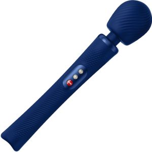 FÁBRICA DIVERTIDA - VIM SILICONE RECARREGÁVEL VIBRATÓRIA PESADA RUMBLE WAND MEIA-NOITE