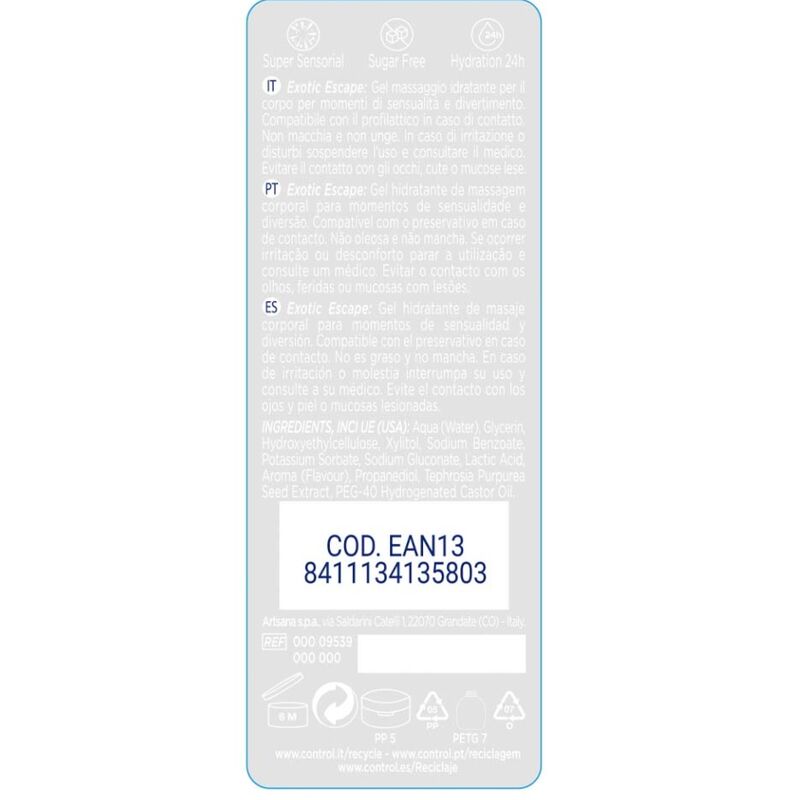 CONTROL 2-1 MASSAGEM E PRAZER EXÓTICO 200ML - Image 2