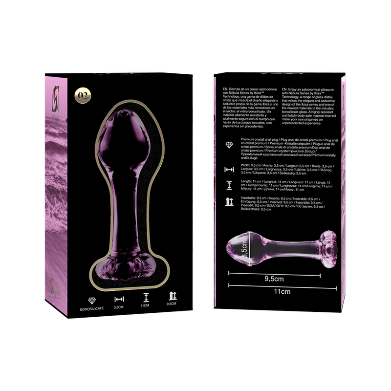 NEBULA SERIES BY IBIZA - MODELO 2 ANAL PLUG VIDRO BOROSILICADO 11 X 3,5 CM - Image 11