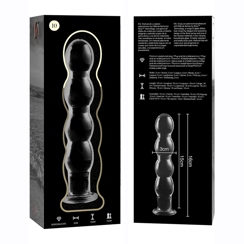 NEBULA SERIES BY IBIZA - MODELO 10 DILDO VIDRO BOROSILICADO 16,5 X 3,5 CM - Image 5