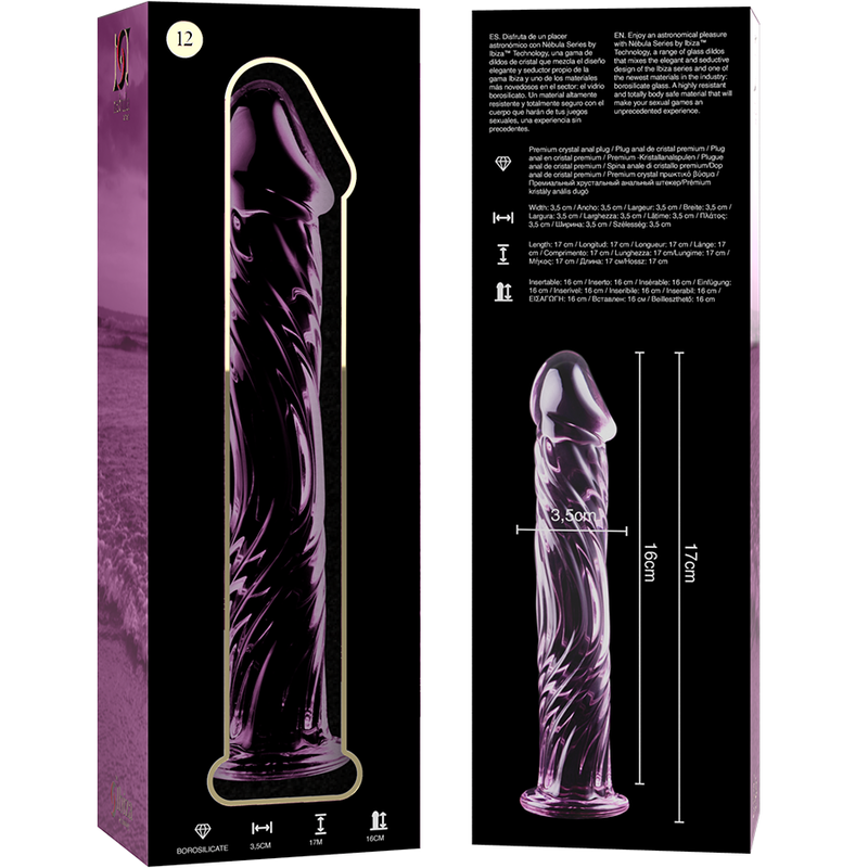 NEBULA SERIES BY IBIZA - MODELO 12 DILDO VIDRO BOROSILICADO 17 X 3,5 CM - Image 11