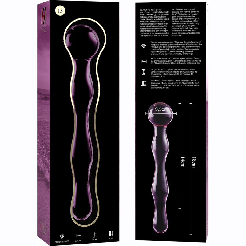 NEBULA SERIES BY IBIZA - MODELO 13 DILDO VIDRO BOROSILICADO 18 X 3,5 CM - Image 11