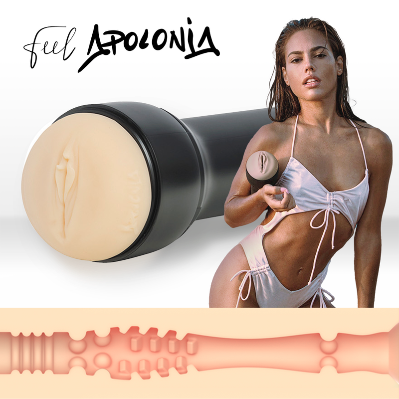 KIIROO KEON + FEEL STROKER APOLONIA LAPIEDRA + AQUA QUALITY LUBE 50 ML - Image 2
