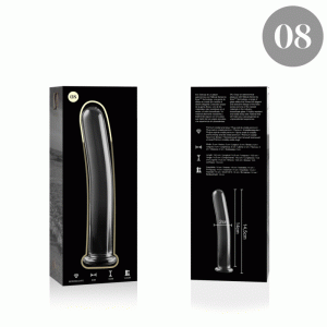 NEBULA SERIES BY IBIZA - MODELO 8 DILDO VIDRO BOROSILICADO 14,5 X 2 CM