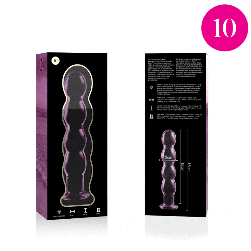NEBULA SERIES BY IBIZA - MODELO 10 DILDO VIDRO BOROSILICADO 16,5 X 3,5 CM - Image 7