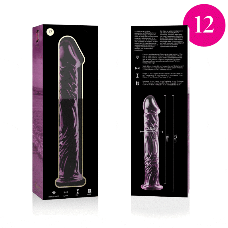 NEBULA SERIES BY IBIZA - MODELO 12 DILDO VIDRO BOROSILICADO 17 X 3,5 CM - Image 7