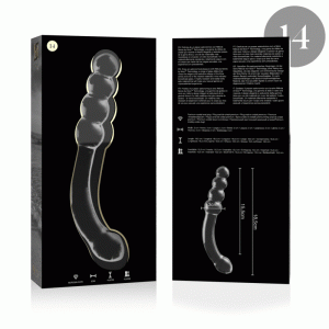 NEBULA SERIES BY IBIZA - MODELO 14 DILDO VIDRO BOROSILICADO 18,5 X 3 CM