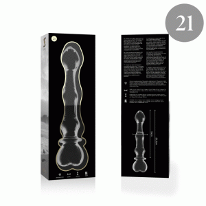NEBULA SERIES BY IBIZA - MODELO 21 DILDO VIDRO BOROSILICADO 20,5 X 3,5 CM