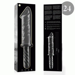 NEBULA SERIES BY IBIZA - MODELO 24 DILDO VIDRO BOROSILICADO 28,5 X 5 CM