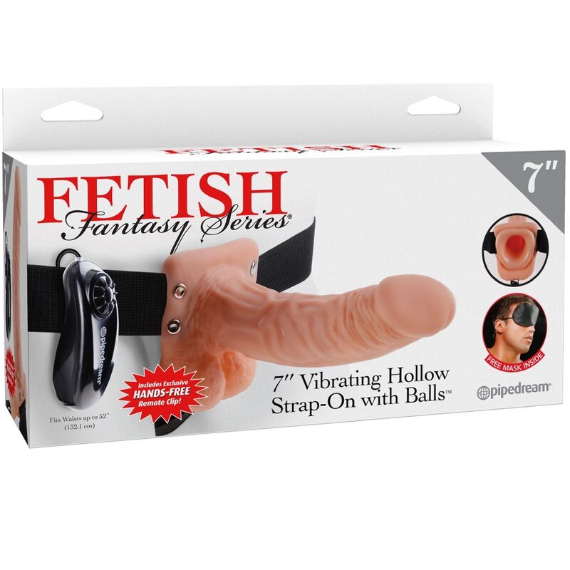 SÉRIE FETISH FANTASY - ARNÊS AJUSTÁVEL COM CONTROLE REMOTO PÊNIS REALISTA COM TESTÍCULOS 17,8 CM - Image 6