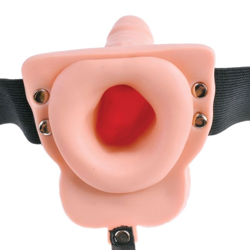 FETISH FANTASY SERIES - ARNÊS AJUSTÁVEL COM CONTROLE REMOTO PÊNIS REALISTA COM TESTÍCULOS RECARREGÁVEIS E VIBRADOR 15 CM - Image 3