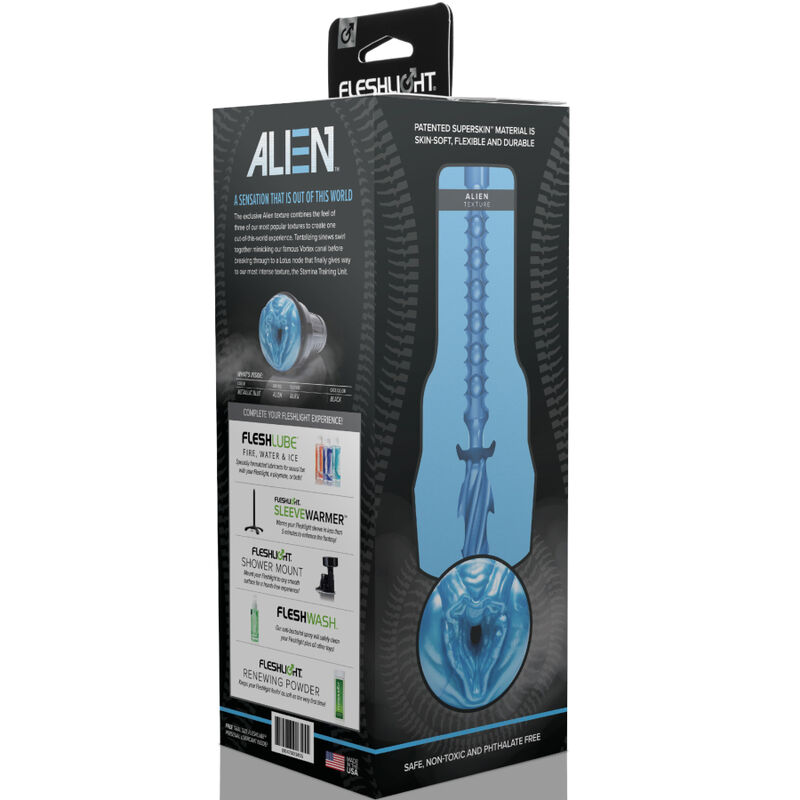 FLESHLIGHT - MASTURBADOR ALIEN AZUL METÁLICO - Image 6