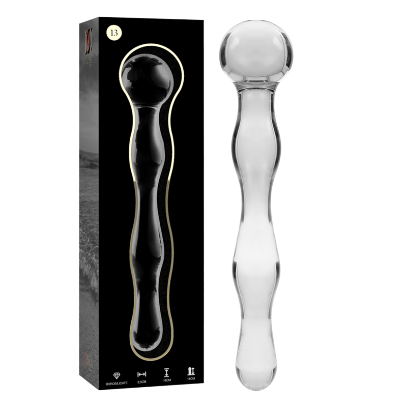 NEBULA SERIES BY IBIZA - MODELO 13 DILDO VIDRO BOROSILICADO 18 X 3,5 CM - Image 2
