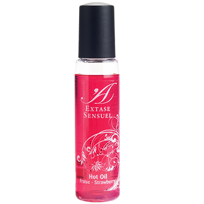 EXTASE SENSUEL HOT OIL STRAWBERRY TRAVEL 35ML - Image 2