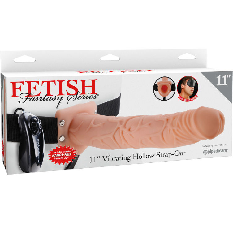 SÉRIE FETISH FANTASY 11 "VIBRAÇÃO OCO COM BOLAS DE 27,9 CM CARNE - Image 3