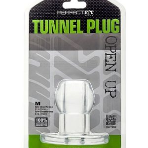 PERFECT FIT ASS TUNNEL PLUG SILICONE CLEAR M