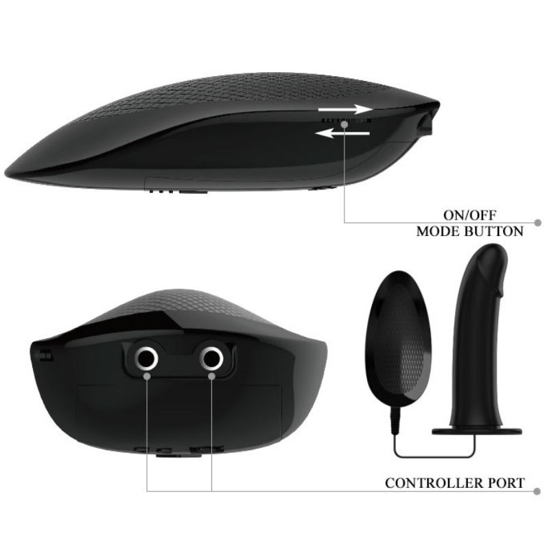 PRETTY LOVE MALE - VITO STRAP ON CON DILDO HUECO Y VIBRACION 17.3 CM - Image 4