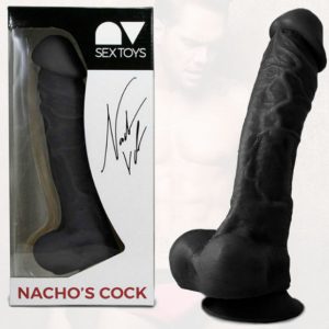 NACHO VIDAL - REPLICA DO PÊNIS NACHO VIDAL 24CM PRETO