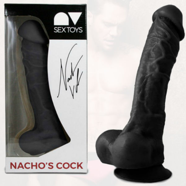NACHO VIDAL - REPLICA DO PÊNIS NACHO VIDAL 24CM PRETO