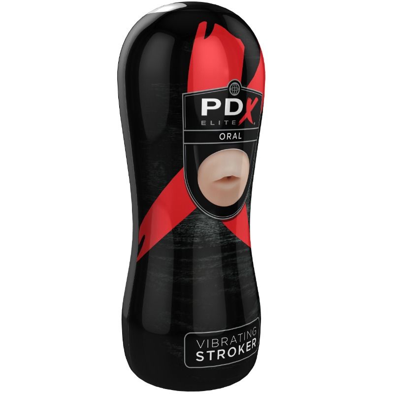 PDX ELITE VIBRATING ORAL STROKER - Image 2