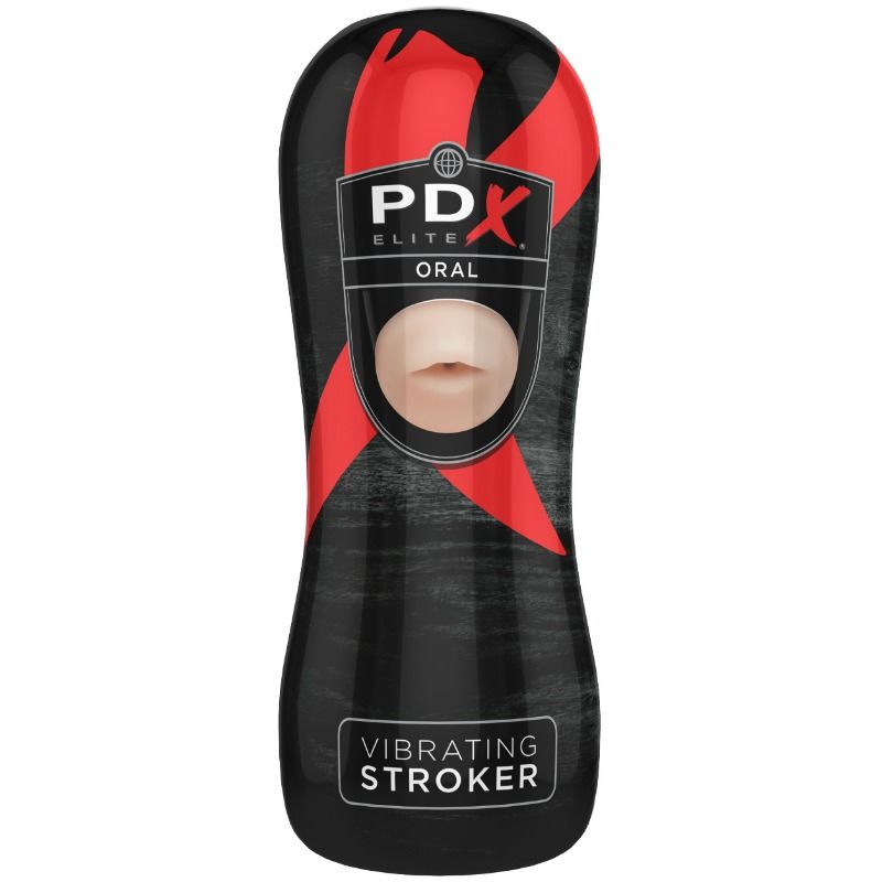 PDX ELITE VIBRATING ORAL STROKER - Image 3