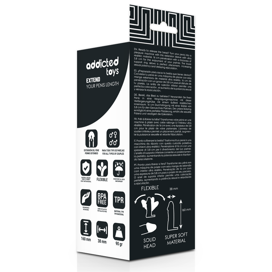 ADDICTED TOYS EXTENSIÓN PENE (16CM) - Image 4