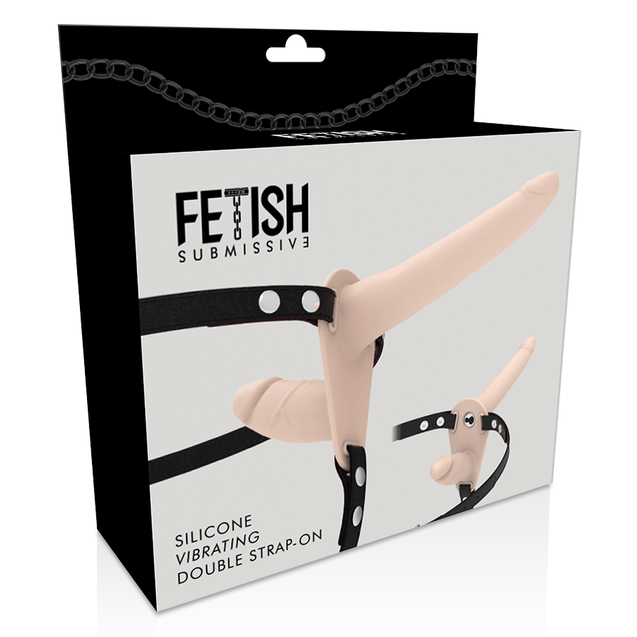 FETISH SUBMISSIVE HARNESS - VIBRADOR FLESH UP DE DUPLA PENETRAÇÃO - Image 6