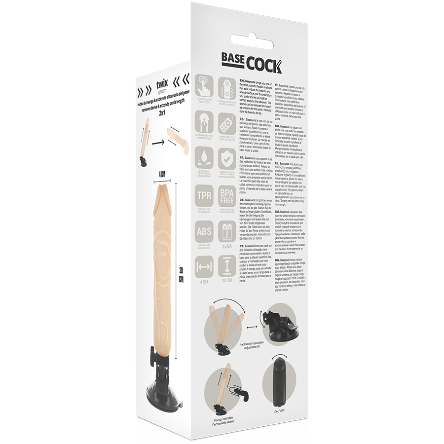BASECOCK - VIBRADOR DE CONTROLE REMOTO REALISTA 20 CM - Image 6