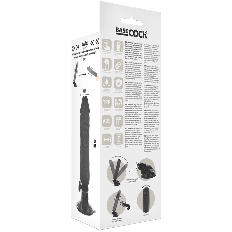 BASECOCK - VIBRADOR DE CONTROLE REMOTO REALISTA 20 CM - Image 12
