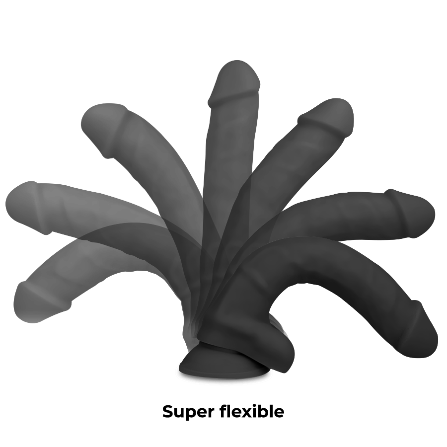 COCK MILLER DENSIDADE DE SILICONE COCKSIL ARTICULÁVEL PRETO 18 CM - Image 4