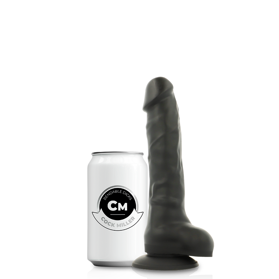 COCK MILLER DENSIDADE DE SILICONE COCKSIL ARTICULÁVEL PRETO 18 CM - Image 2