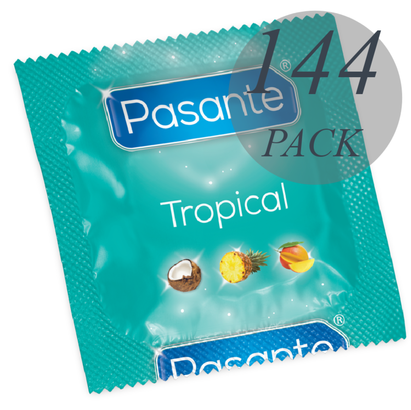 Preservativos ATRAVÉS DE SABORES TROPICAIS 144 UNIDADES - Image 2