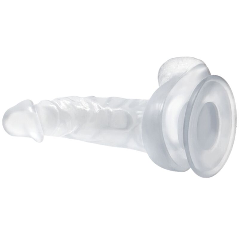 BAILE - DILDO REALISTA COM VENTOSA E TESTÍCULOS 16,7 CM TRANSPARENTE - Image 2
