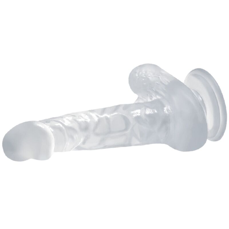 BAILE - DILDO REALISTA COM VENTOSA E TESTÍCULOS 16,7 CM TRANSPARENTE - Image 3