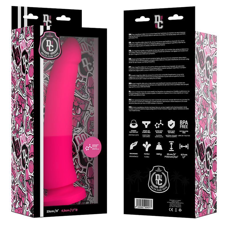 DELTA CLUB - TOYS DILDO MÉDICO DE SILICONE ROSA 23 X 4,5 CM - Image 5