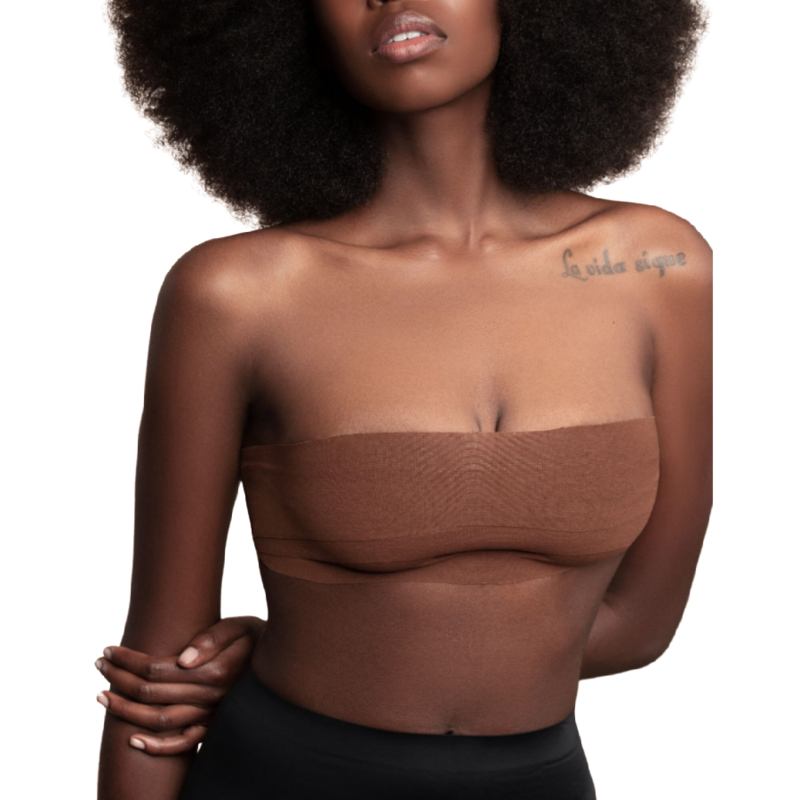 BYE-BRA - BODY TAPE 5 M X 6,5 CM + 3 PARES DE CAPAS DE BICO MARROM - Image 5