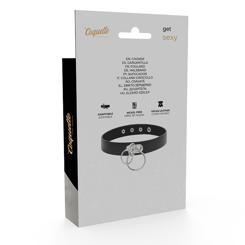 COQUETTE - CHIC DESIRE GARGANTILHA DE COURO VEGANO DE ANEL DUPLO - Image 6