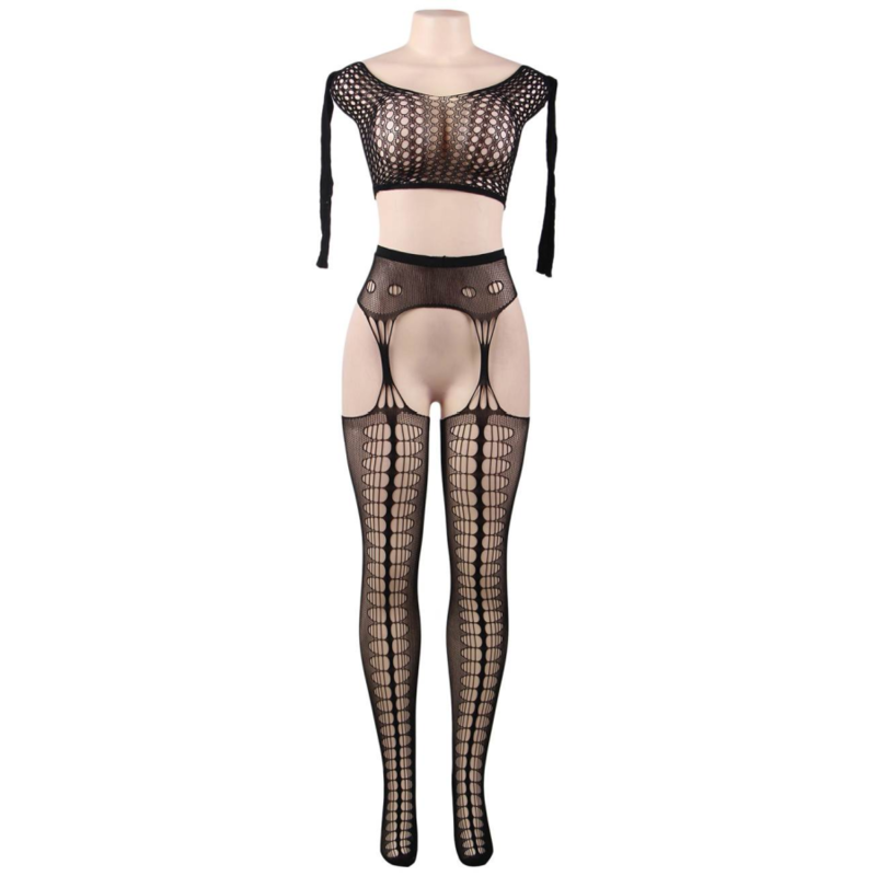 QUEEN LINGERIE - BODYSTOCKING TOP MANGA COMPRIDA S/L - Image 4