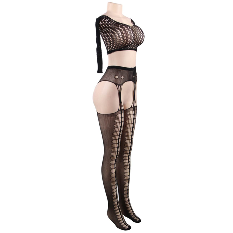 QUEEN LINGERIE - BODYSTOCKING TOP MANGA COMPRIDA S/L - Image 5